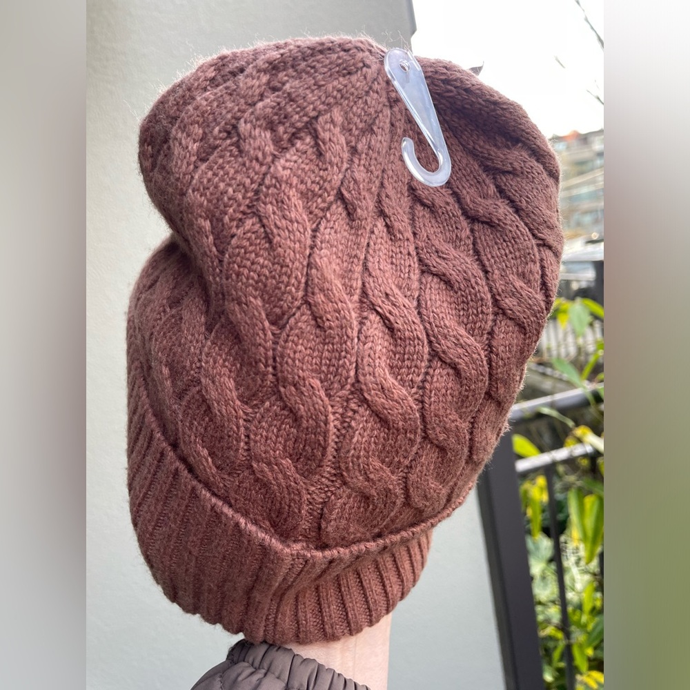 Coach Dark Camel Knit Beanie - Picture 6 of 15